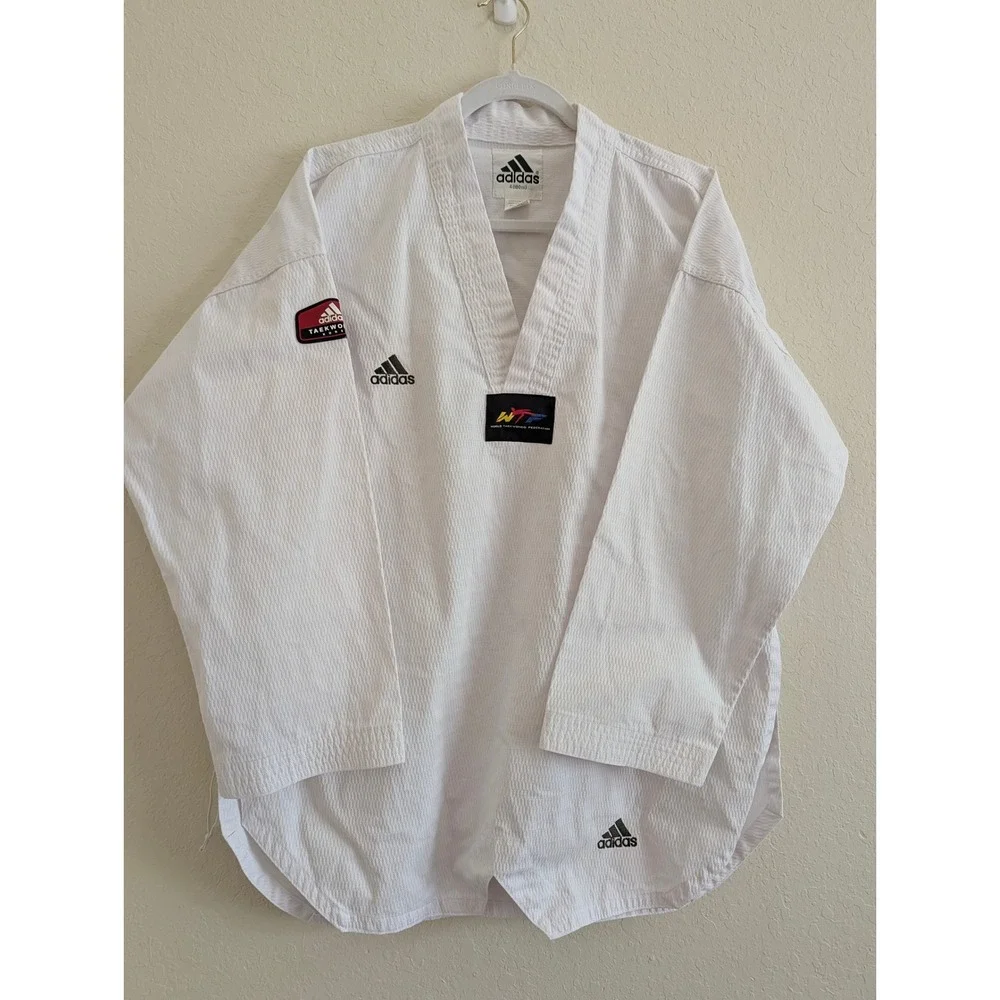 Adidas Taekwondo Dobok Uniform Top Pullover V-Neck Size 4